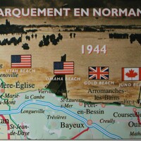 French postcard, D-DAY 80th anniversary.