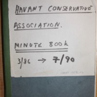 Minute Book, Committee Meetings of the Emsworth Conservative Association
